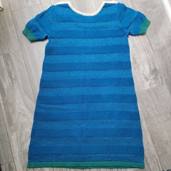 Hanna Andersson Blue Sweater Dress 140/10 - Picture 3 of 7